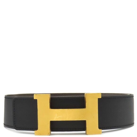 Hermes Belt Constance H 75 Box Calf Vaux Epson Black Etang 75 Gold Hardware main image 4